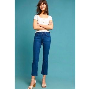ANTHRO PILCRO & THE LETTERPRESS High Rise Cropped Bootcut Jeans